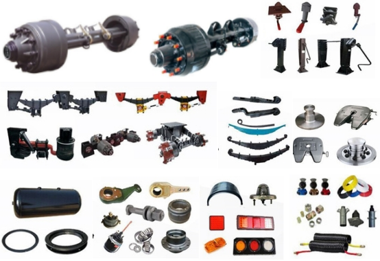 china semi trailer and truck head spare parts, accessories